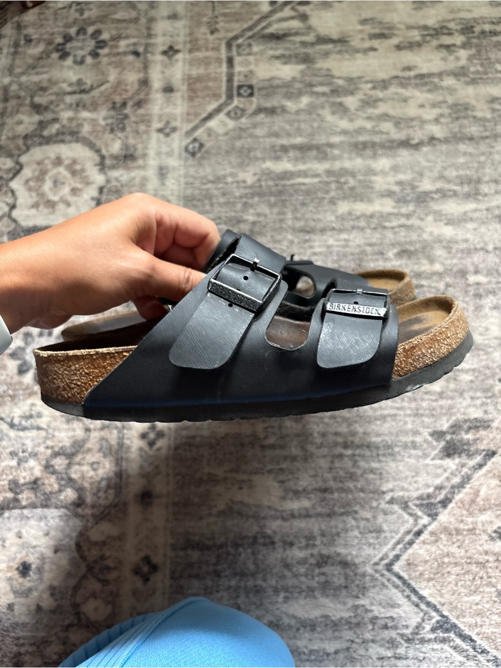 Birkenstock Arizona sandals size 35 in black leather - Picture 6 of 9